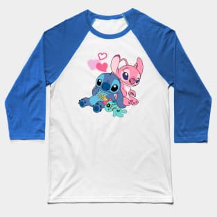 Stitch & Angel 2 Baseball T-Shirt